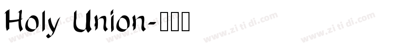 Holy Union字体转换